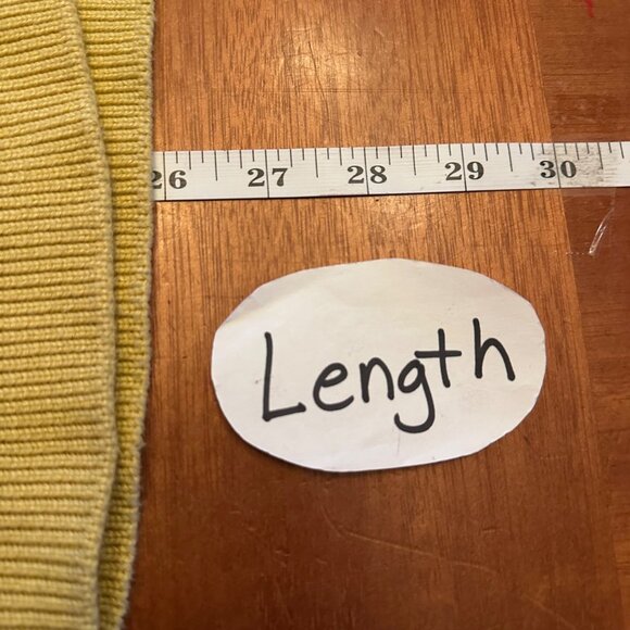 Talbots 3X yellow blue striped sweater nautical gold button details - Picture 4 of 6